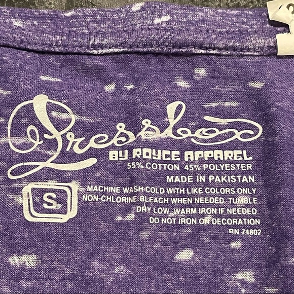 Purple LSU T-Shirt Small - Picture 4 of 5